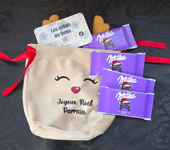 Pochon de noël personnalisables Parrain