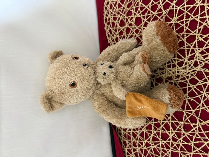 Doudou Peluche Ours et son doudou mouchoir Jours Heureux