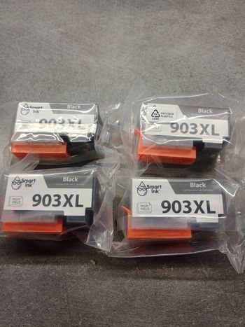Lot de 4 cartouches d'encre noire smart ink 903 XL