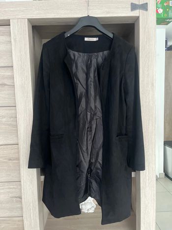 Veste noir style daim taille M