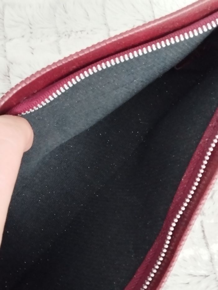 Trousse bordeaux vintage - photo numéro 4