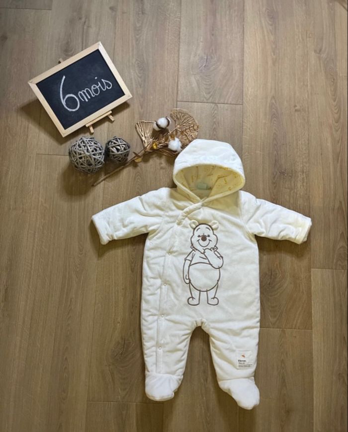 Combinaison pilote Winnie – 6 mois – chaude & toute douce 🤍