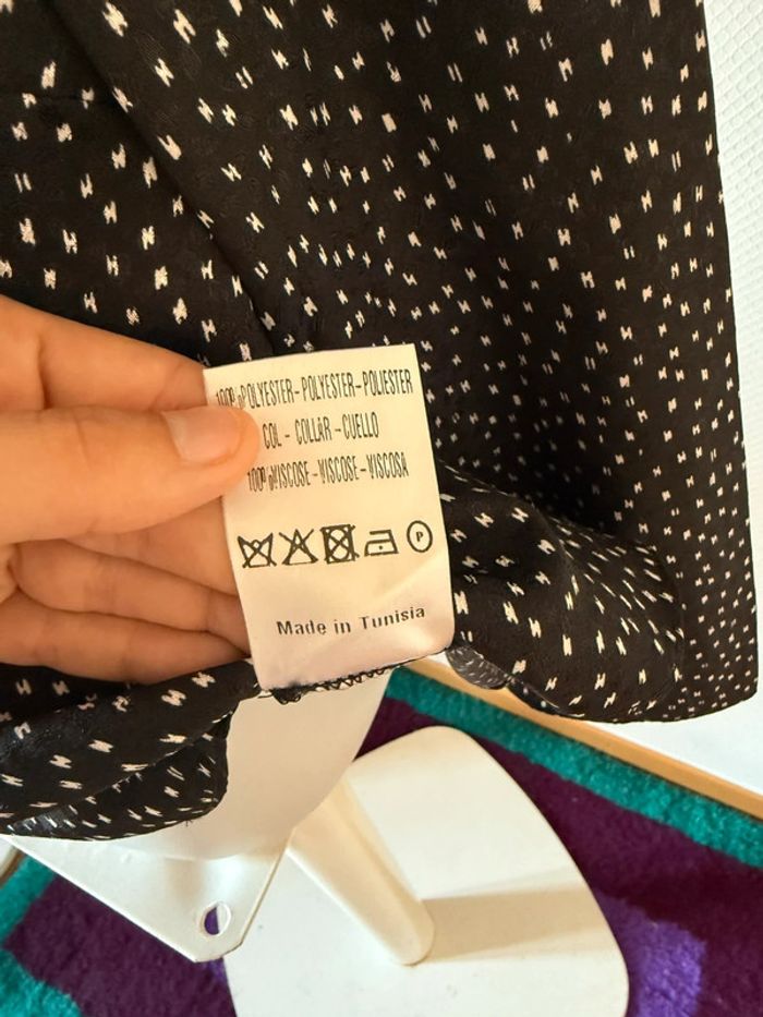 Blouse Sandro noir et blanc neuf taille 36 - photo numéro 10