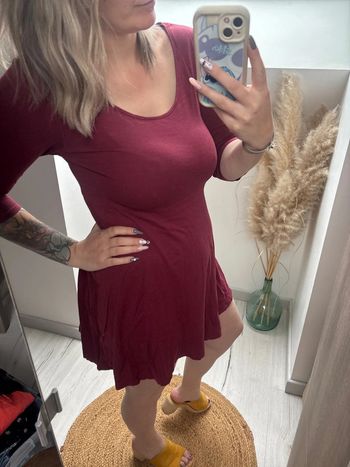 Robe, rouge, bordeaux