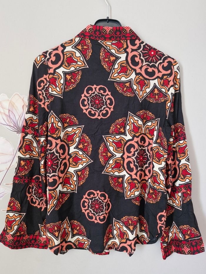 Chemise multicolore en viscose à motif en fleurs 🌸 de katies taille 36 neuve - photo numéro 7