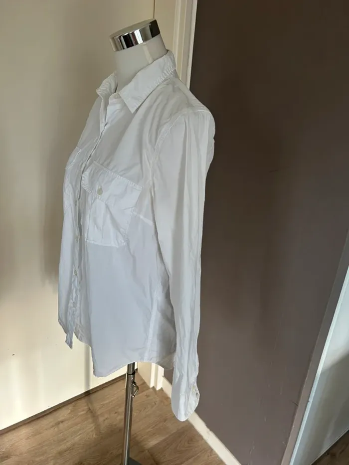 Mkt studio chemise blanche femme, taille 38 100 % coton - photo numéro 2