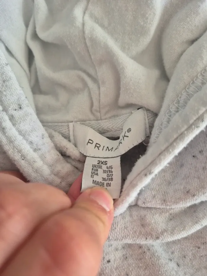 Sweat a capuche gris - photo numéro 2