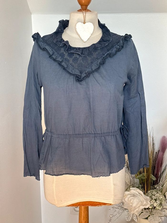 Blouse bleu pétrole - Émile et Ida - XS - photo numéro 2