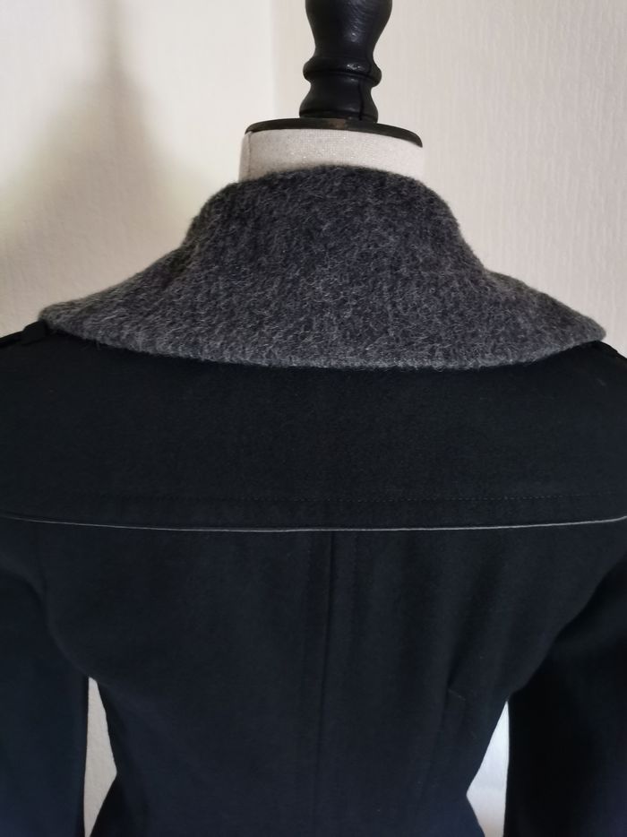 Manteau mi long noir et gris Mexx - photo numéro 7