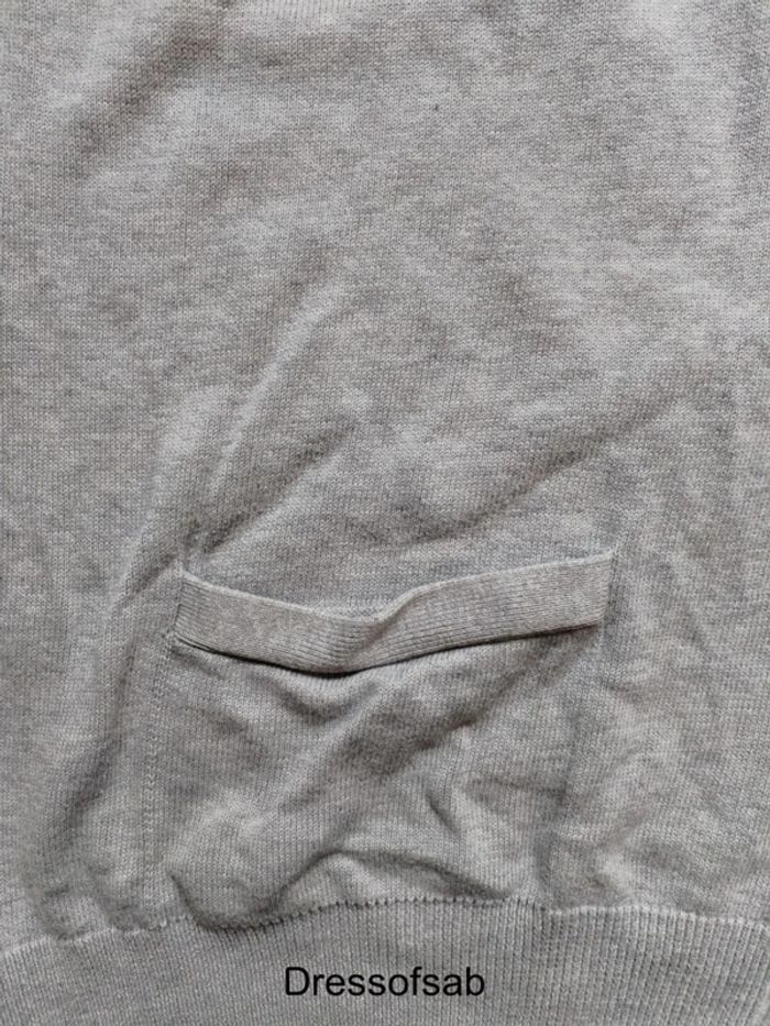 Cardigan Lacoste Gris Homme - photo numéro 4