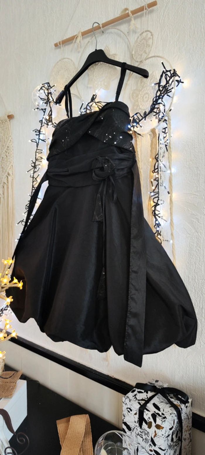 Superbe robe de cérémonie boule noire neuve - photo numéro 7