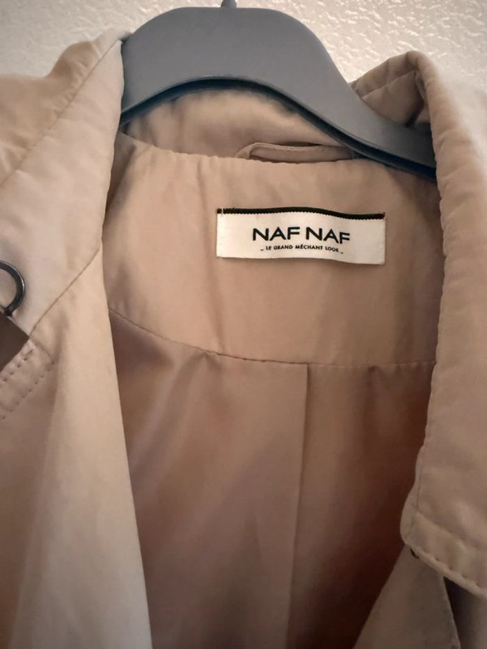 Trench long beige bouton + ceinture - photo numéro 5