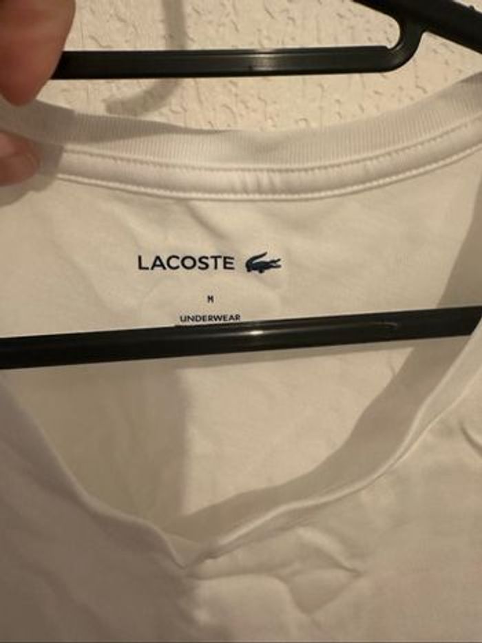 Tshirt Lacoste blanc - photo numéro 3