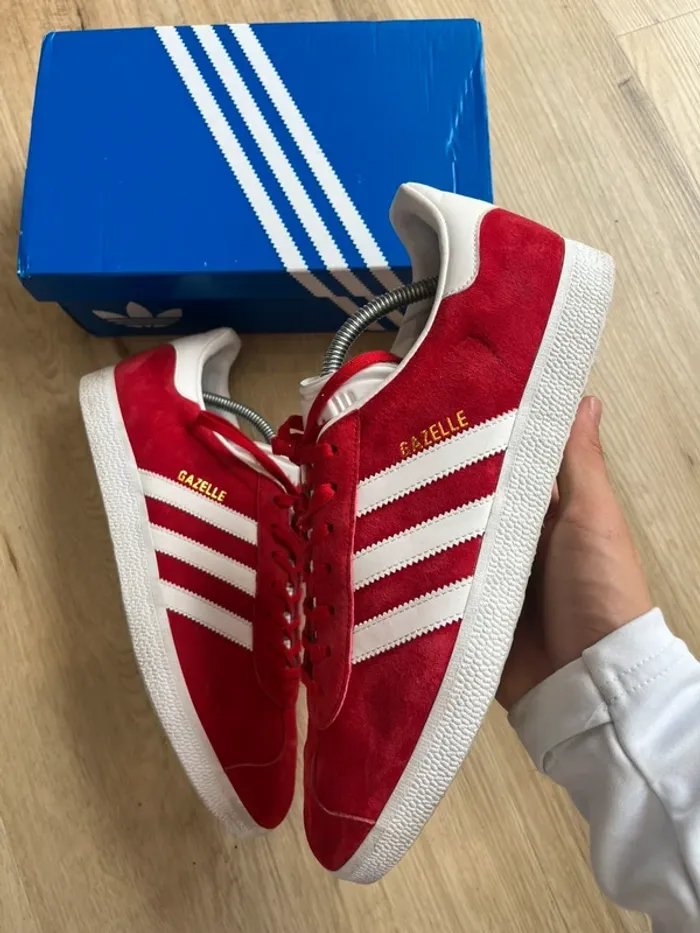 Adidas Gazelle OG Rouge Blanc Taille 44,5