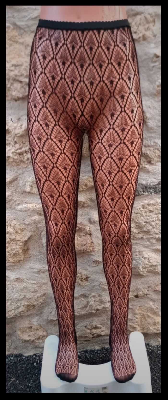 Collant résille motif fantaisie - photo numéro 2