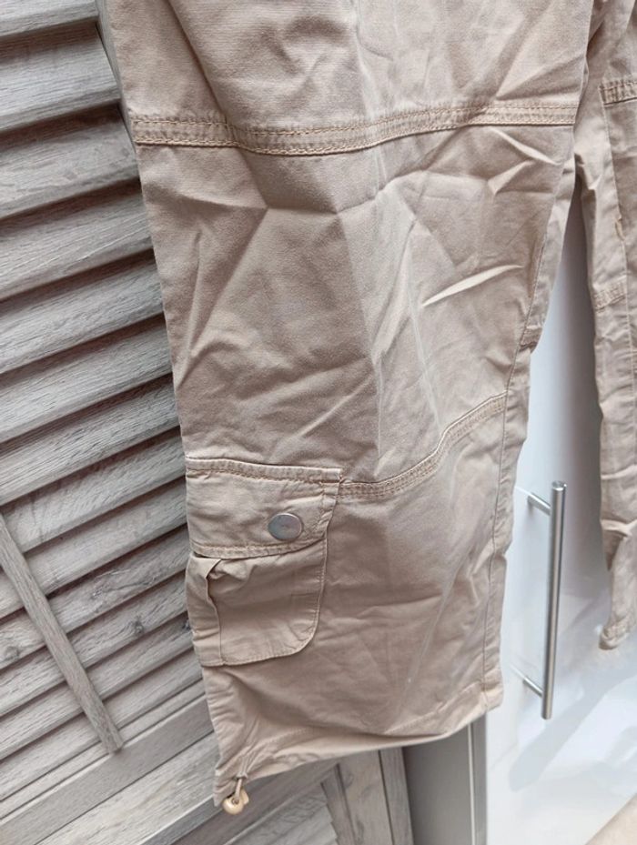 Pantacourt beige taille 46 - photo numéro 6