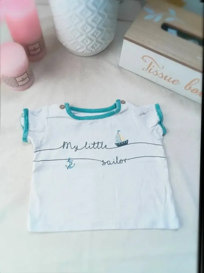 Tee-shirt manches courtes Boîte à Malices garçon 12 mois