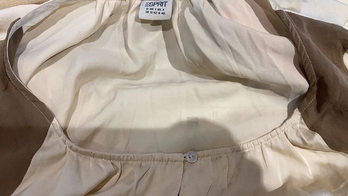 Blouse esprit taille 40 beige crème - photo numéro 20
