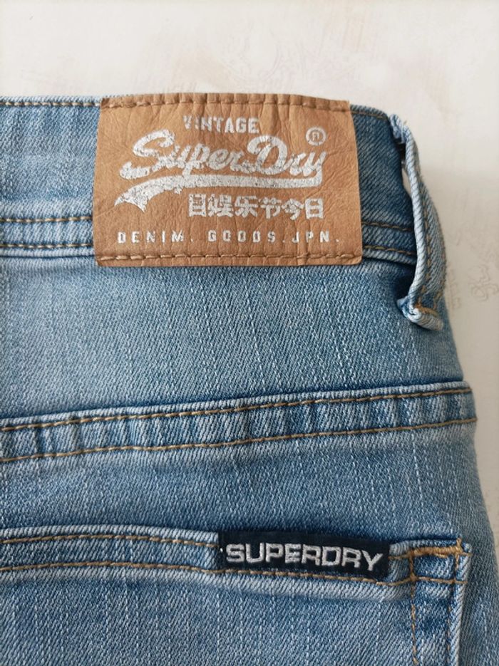 Short jean Superdry taille 36 - photo numéro 7