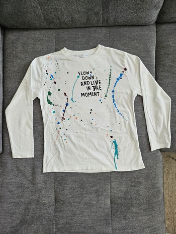 Tee-shirt longues manches zara