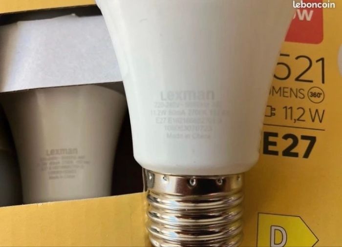 Lot de 7 ampoules led LEXMAN - 1521 Lm = 100W, blanc chaud - photo numéro 3