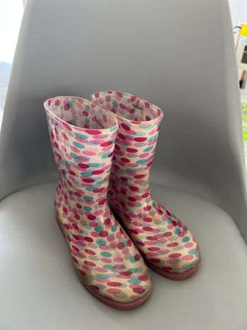 Bottes de pluie fille taille 32 rose