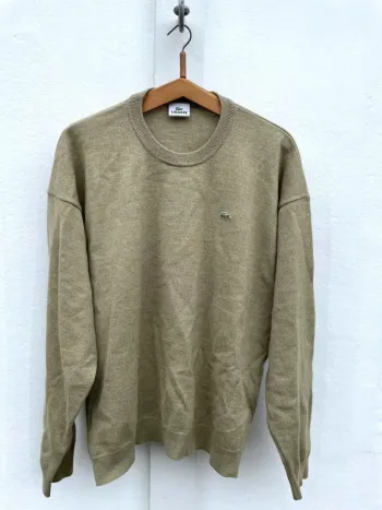 Lacoste wool pullover pull à teneur de laine mens XXL logo brodé