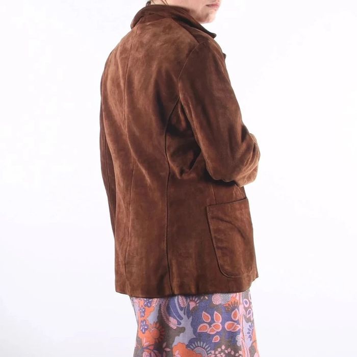 Superbe Petite veste chocolat  Vent couvert en suédine (#23709) - photo numéro 2