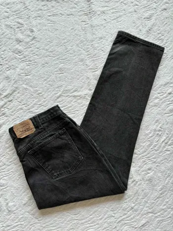 Jean Levi’s 619 regular straight droit taille haute gris anthracite 80/90s vintage Canada W36 XL/46