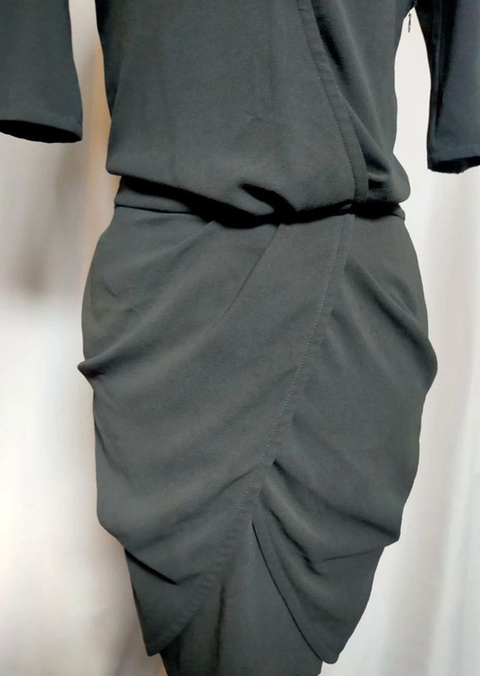 Robe noire drapée IKKS – T. 34 - photo numéro 8