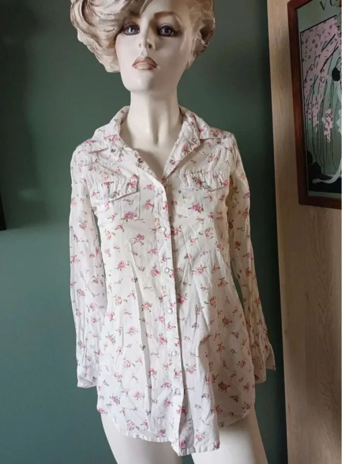 Chemise fleurie XS