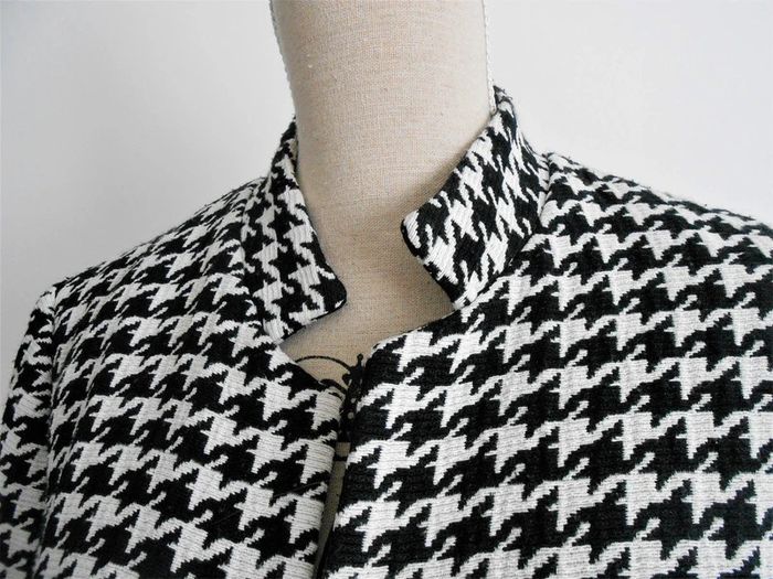 Manteau imprimé pied de poule - photo numéro 5