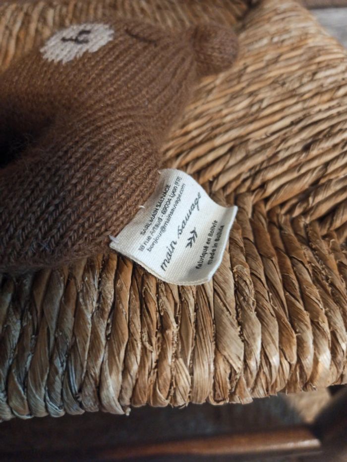 Peluche hochet ours main sauvage tbe - photo numéro 5
