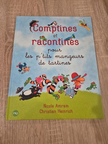 Livre Comptines et racontines pour les p'tits mangeurs de tartines Nicole Amram