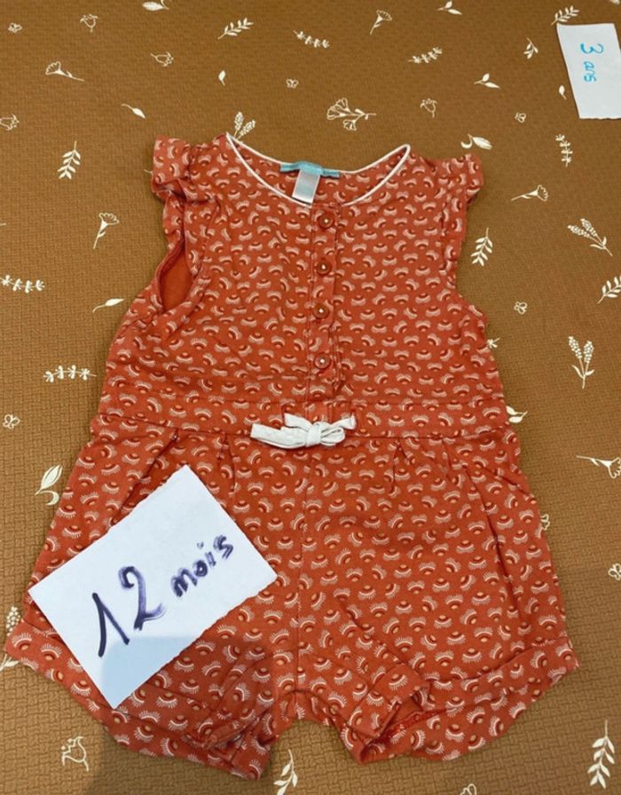 Combishort 12 mois - cœurs