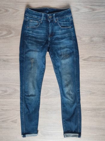 Pantalon jean destroy bleu taille haute / G-Star RAW - 32/XXS à 34/XS
