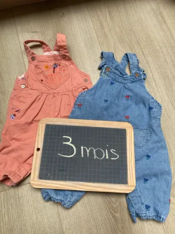 Lot de 2 salopettes dpam