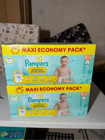 L’eau couche Pampers, premium protection T3
