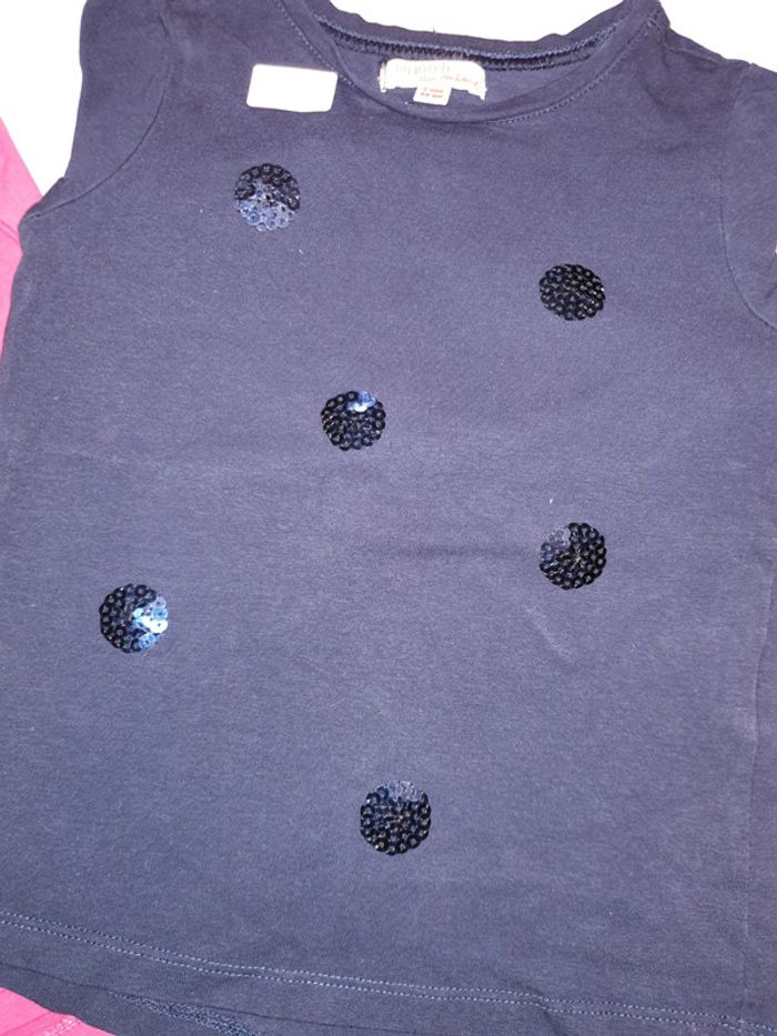 Tee shirt longues manches au choix 2 ans dpam - photo numéro 2