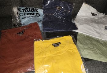 Lot de 7 t shirt en coton atlas for men adventure neuf taille 4XL