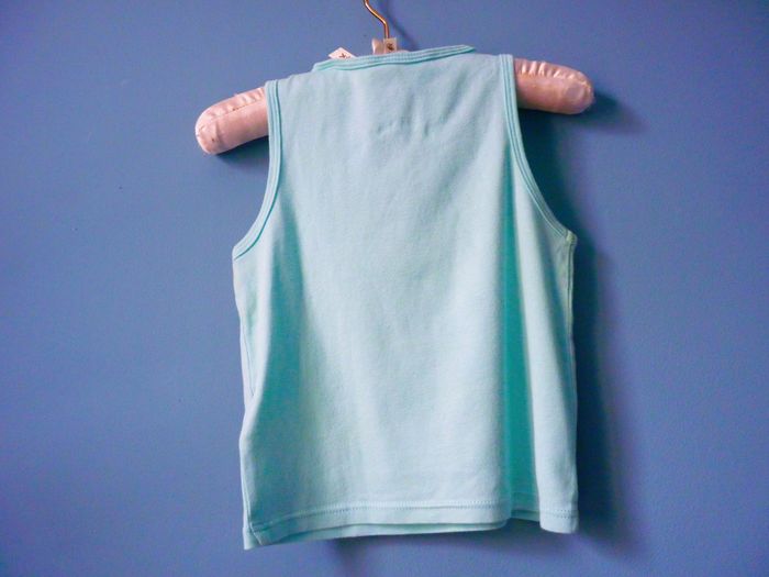 Debardeur Fille Okaïdi T-shirt 4 ans TBE palmier vacances - photo numéro 2