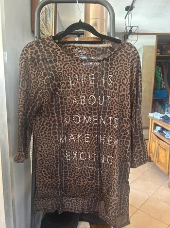 Teeshirt ML salsa léopard