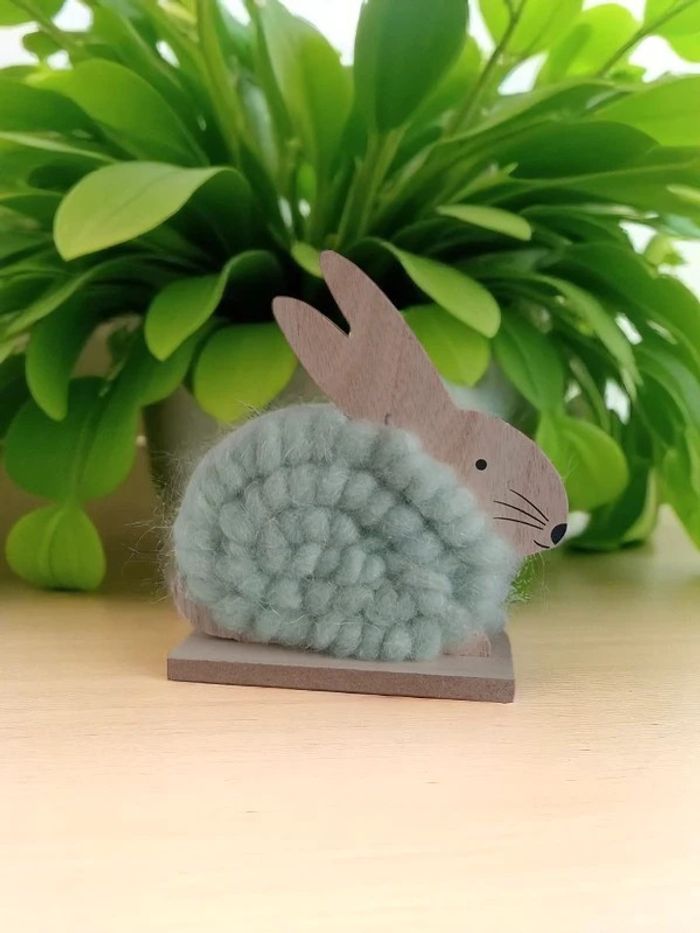 Lapin en bois à l'unité ou en lot (lire annonce) - photo numéro 2