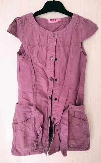 Robe prune à pressions NKY 8 ans