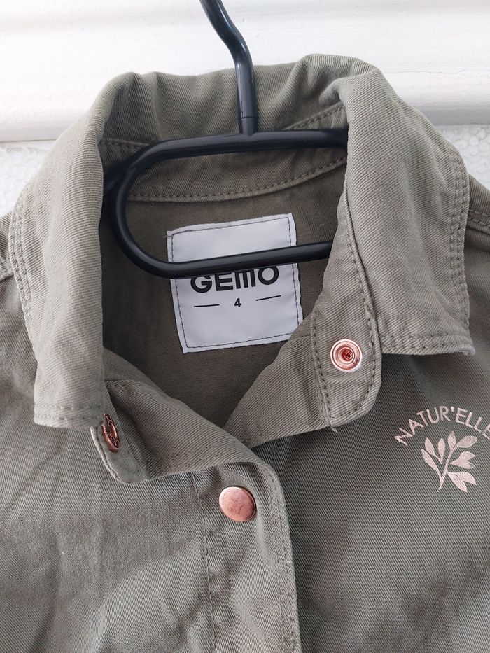 Veste jean fille kaki - photo numéro 3