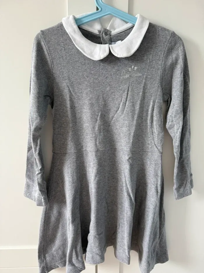 Robe patineuse col Claudine petit bateau 6 ans