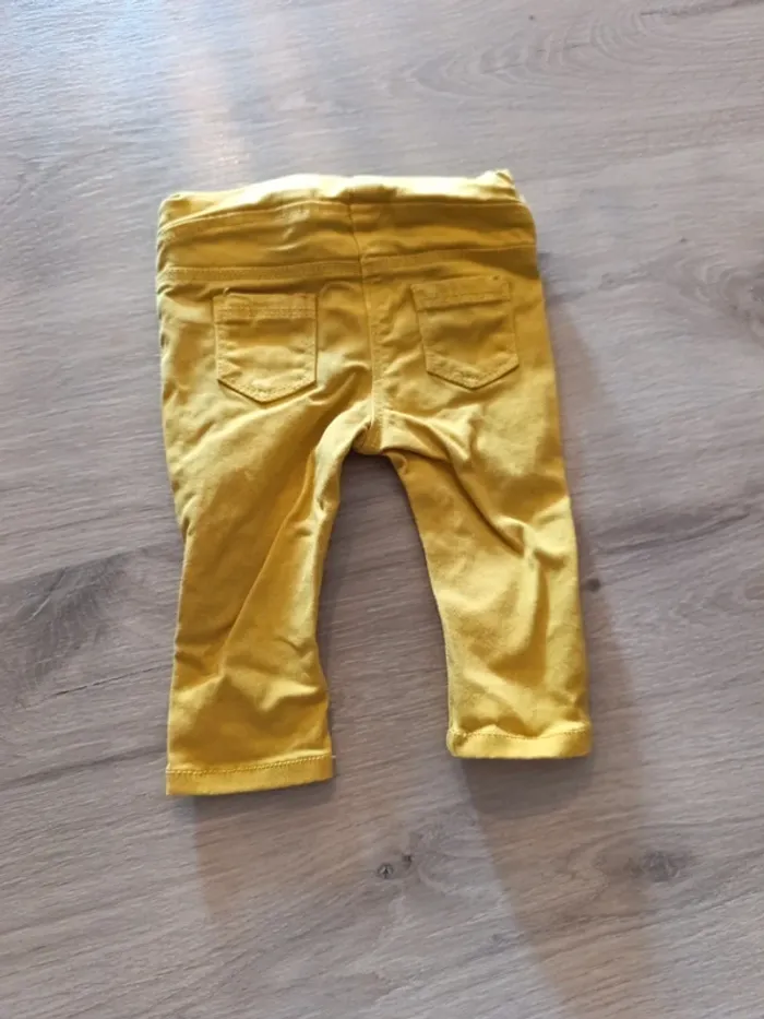 Jegging gemo 6 mois jaune - photo numéro 4