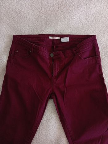 jeans Camaïeu bordeaux