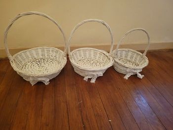 Lot de trois paniers