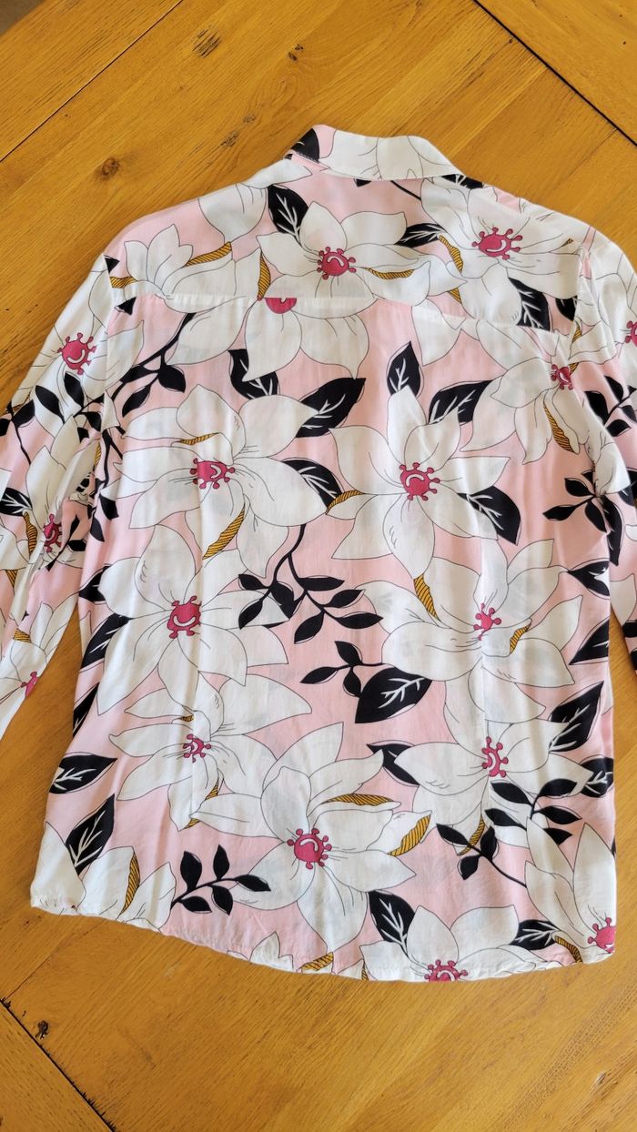 Chemise douce et légère , taille 40, rose clair et blanc - photo numéro 9